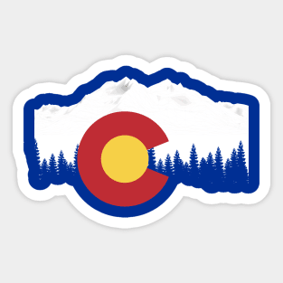 Snowboard Colorado Sticker